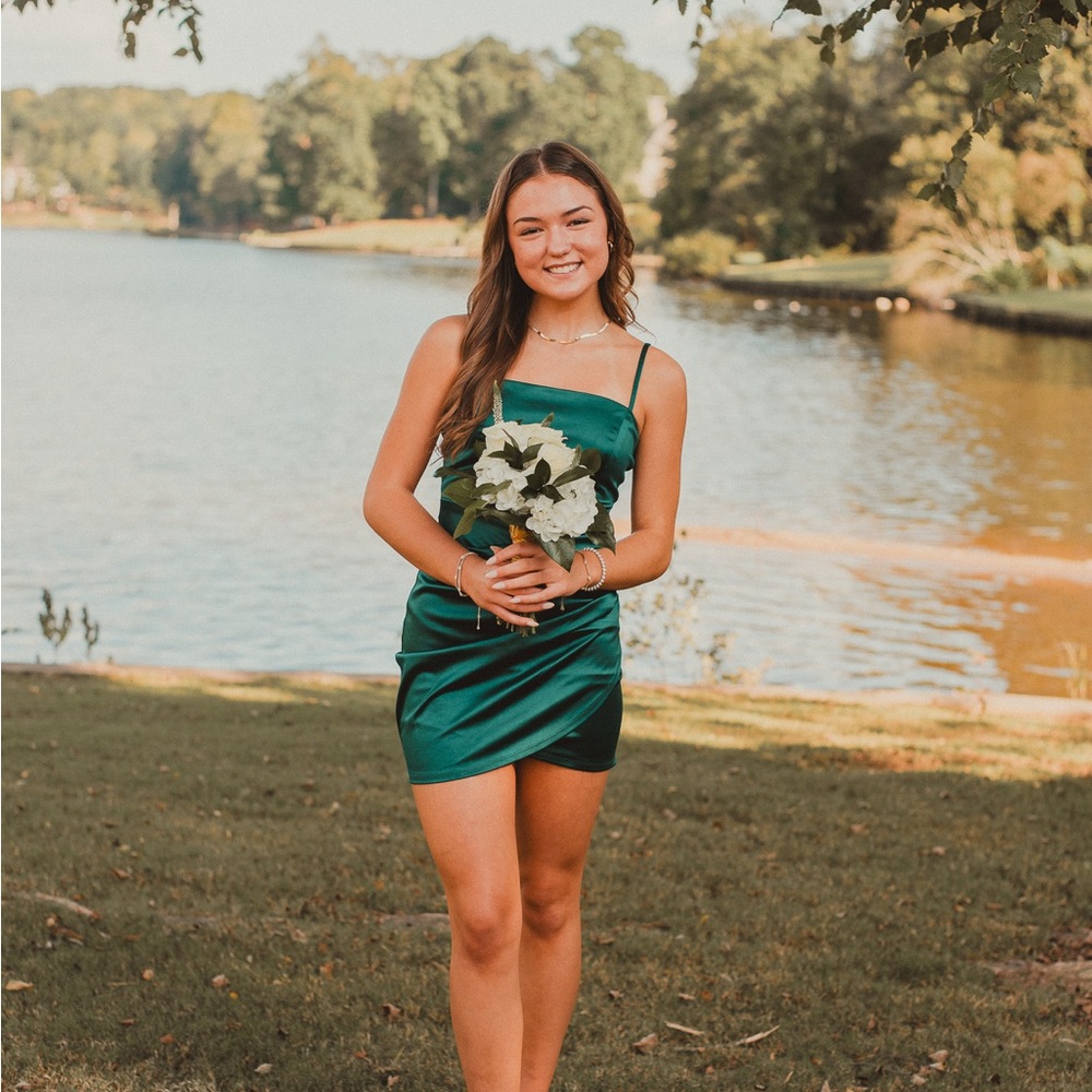 Elegant Green Mini Dress